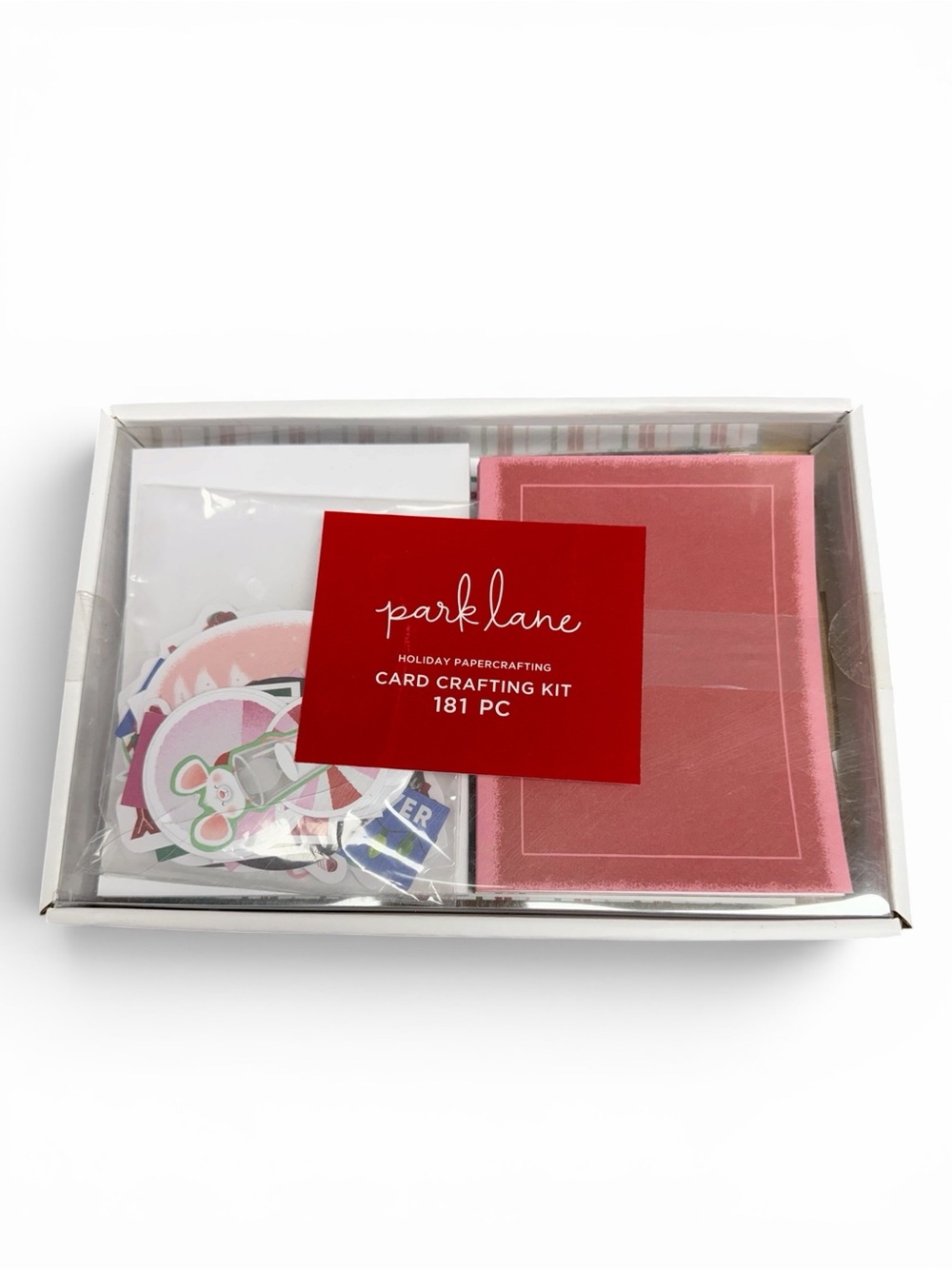 Park Lane Holiday Papercrafting Card Crafting Kit containing 181 pieces